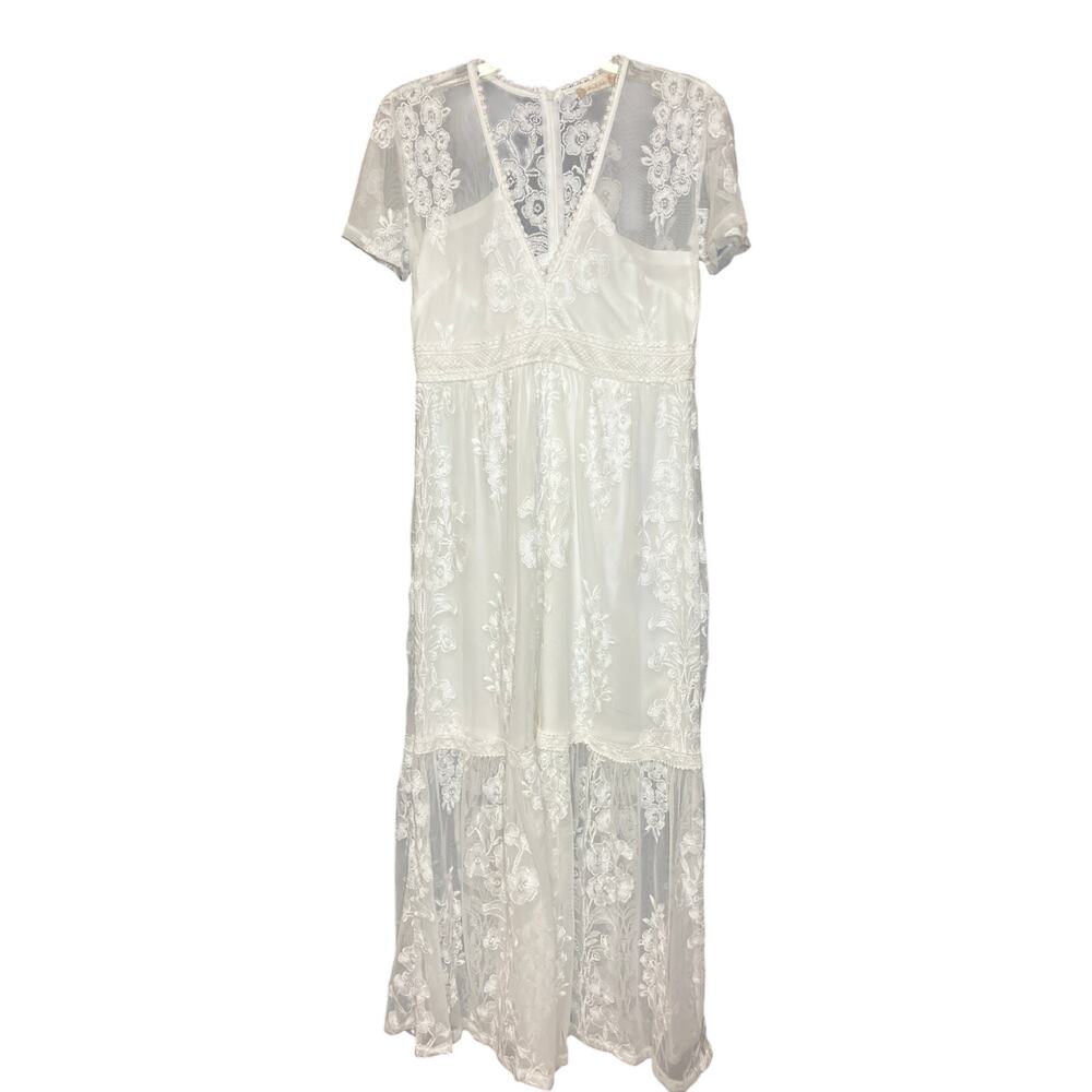 RARE Womens Altar'd State Nallah White Lace Dress Size M.
